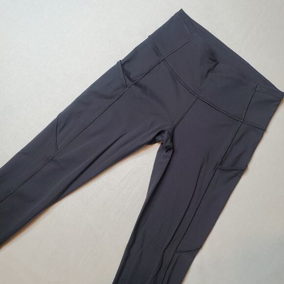 Lululemon Women's 6 Fast Free 7/8 Tight II Nulux 25" Reflective Black W5ATIS - Picture 1 of 7